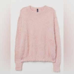 KLD women’s pink fluffy sweater M L55-34